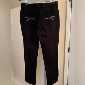 Gloria Vanderbilt women’s black jeans size 14 Avg Amanda high-rise new